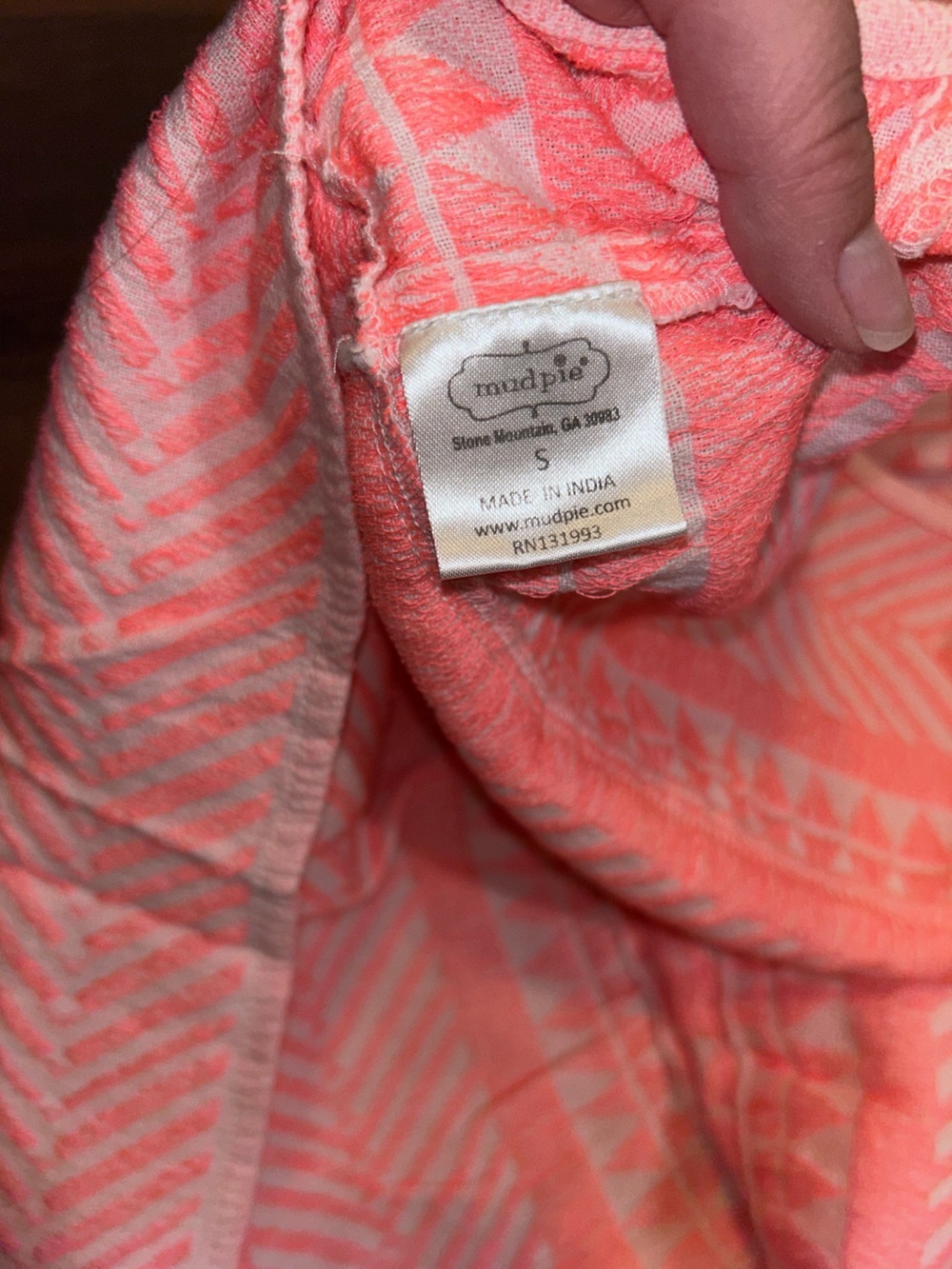 Mud Pie Renee Hot Pink Yarn Dye Tiered V-Neck Mini Dress S - Picture 12 of 14